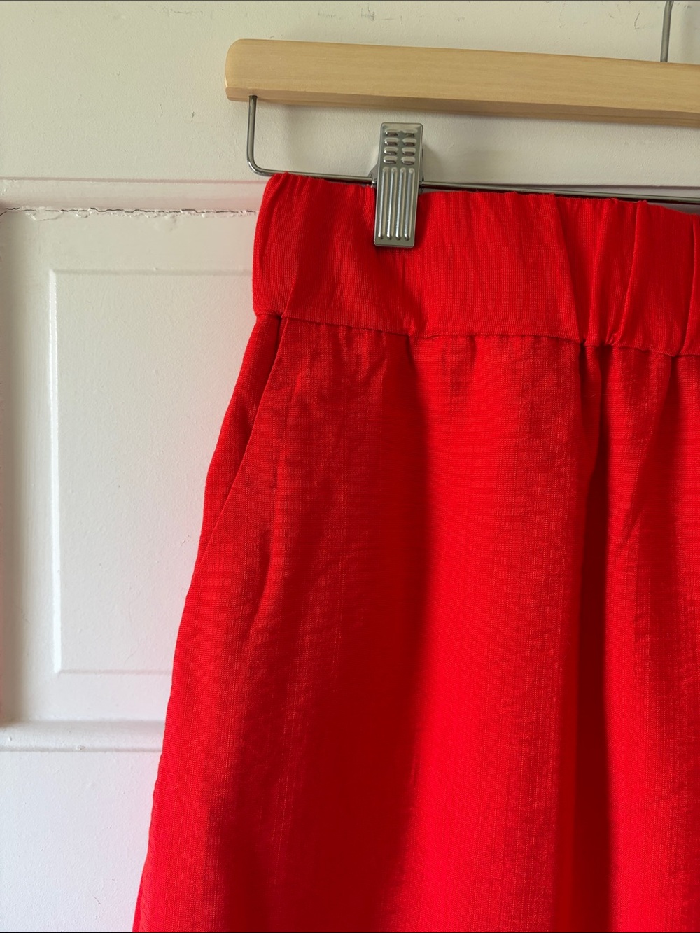 WRAY 3XL Red Elastic-Waist Midi Short, NWT - Picture 5 of 7